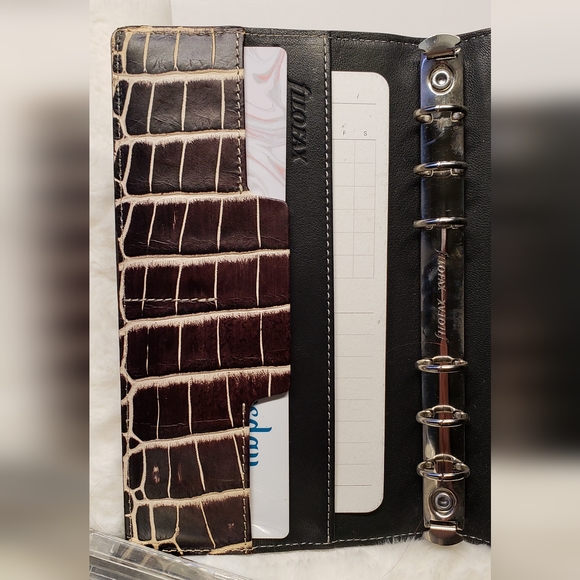Filofax Compact Personal Deluxe Leather Organizer / Planner - Picture 4 of 12